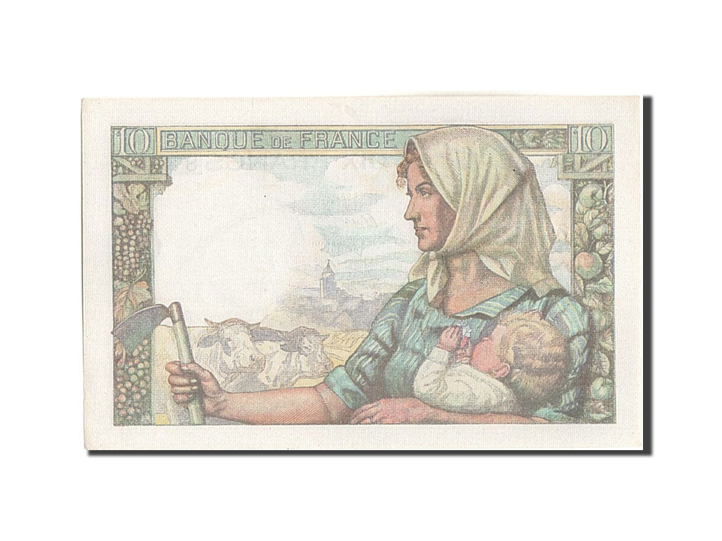 Billet, France, 10 Francs, 10 F 1941-1949 ''Mineur'', 1944, 1944-01-13, SPL