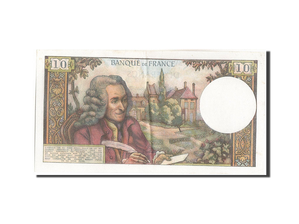 Banconote, Francia, 10 Francs, 10 F 1963-1973 ''Voltaire'', 1973, 1973-01-04