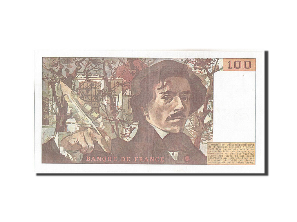 Banconote, Francia, 100 Francs, 100 F 1978-1995 ''Delacroix'', 1978, 1978, BB+