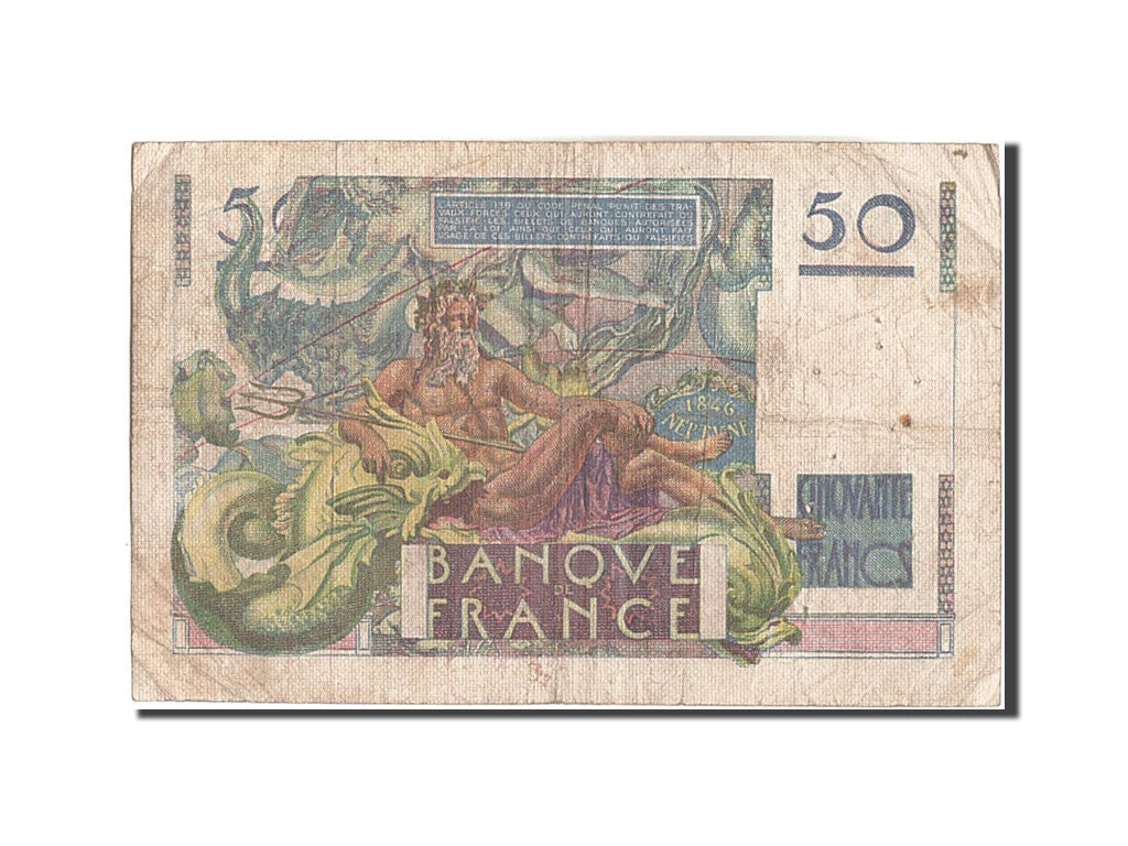 Banconote, Francia, 50 Francs, 50 F 1946-1951 ''Le Verrier'', 1946, 1946-10-03