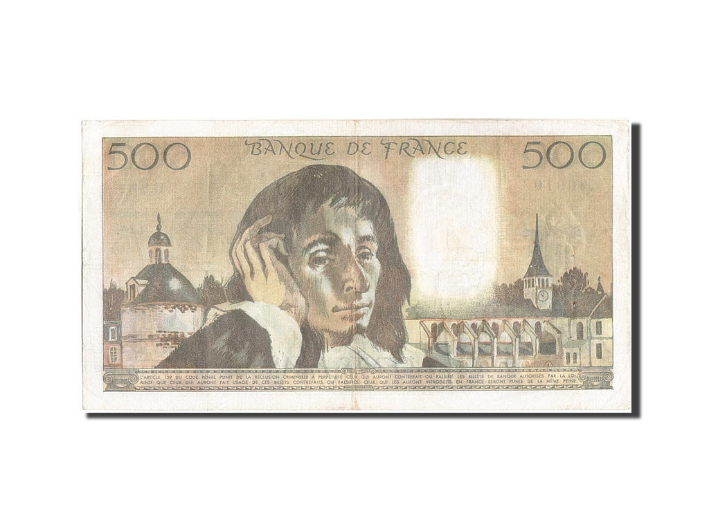 Francia, 500 Francs, 500 F 1968-1993 ''Pascal'', 1978, KM:156d, 1978-10-05, M...