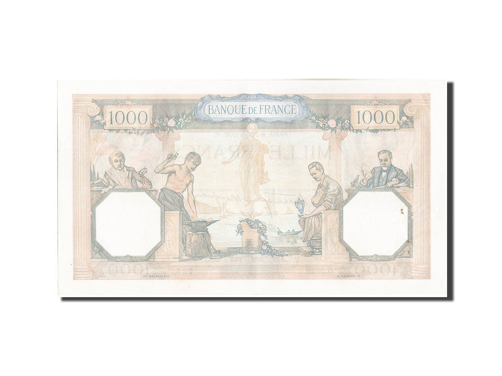 Banconote, Francia, 1000 Francs, 1 000 F 1927-1940 ''Cérès et Mercure'', 1938
