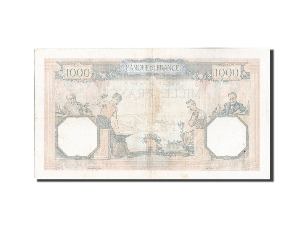 Banconote, Francia, 1000 Francs, 1 000 F 1927-1940 ''Cérès et Mercure'', 1936