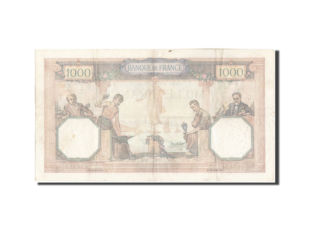 Banconote, Francia, 1000 Francs, 1 000 F 1927-1940 ''Cérès et Mercure'', 1932