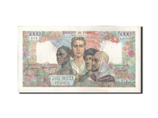 Billete, Francia, 5000 Francs, 5 000 F 1942-1947 ''Empire Français'', 1947