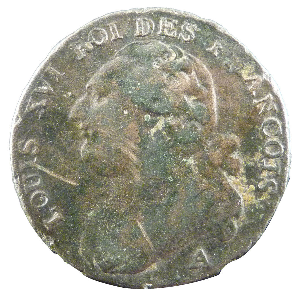 Coin, France, 12 deniers françois, 12 Deniers, 1791, Paris, EF(40-45), Bronze
