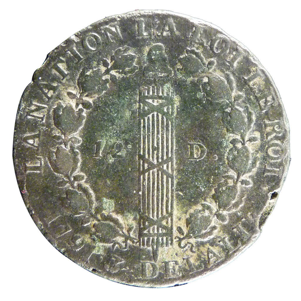 Coin, France, 12 deniers françois, 12 Deniers, 1791, Paris, EF(40-45), Bronze
