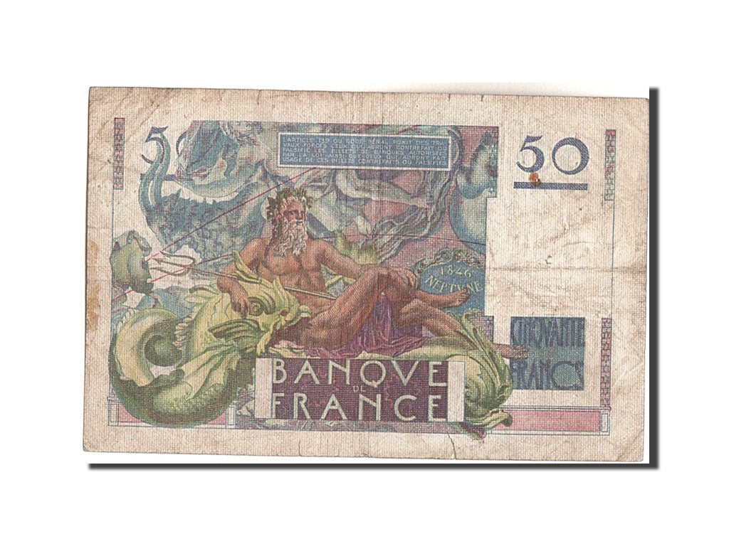 Banknote, France, 50 Francs, 50 F 1946-1951 ''Le Verrier'', 1946, 1946-03-14