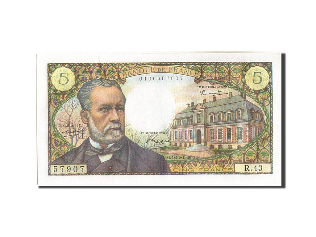 Billete, Francia, 5 Francs, 5 F 1966-1970 ''Pasteur'', 1966, 1966-11-04, SC