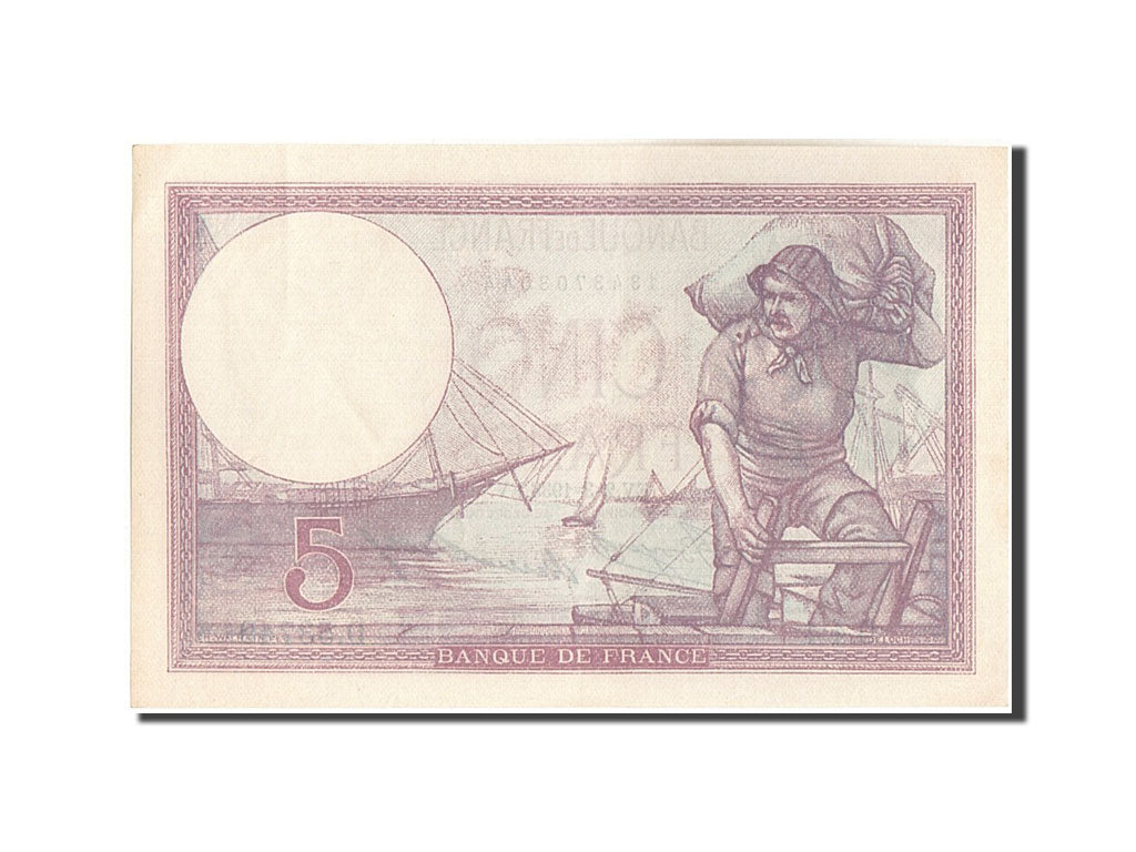Banknote, France, 5 Francs, 5 F 1917-1940 ''Violet'', 1933, 1933-03-02