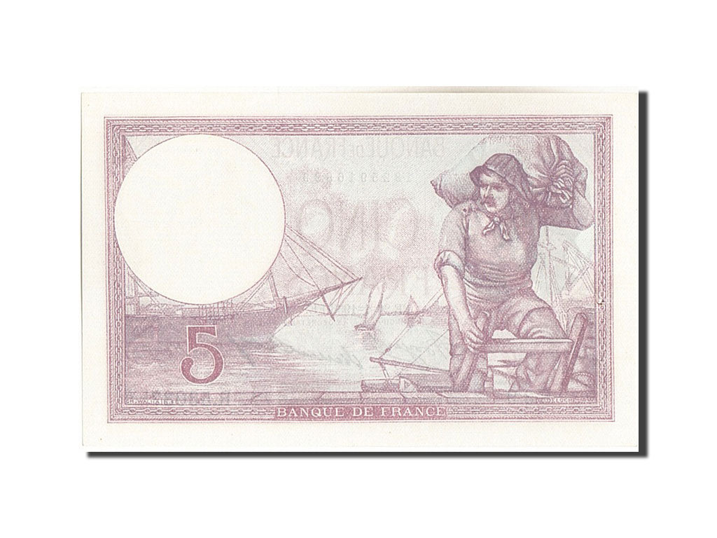 Banknote, France, 5 Francs, 5 F 1917-1940 ''Violet'', 1933, 1933-01-26, UNC(63)
