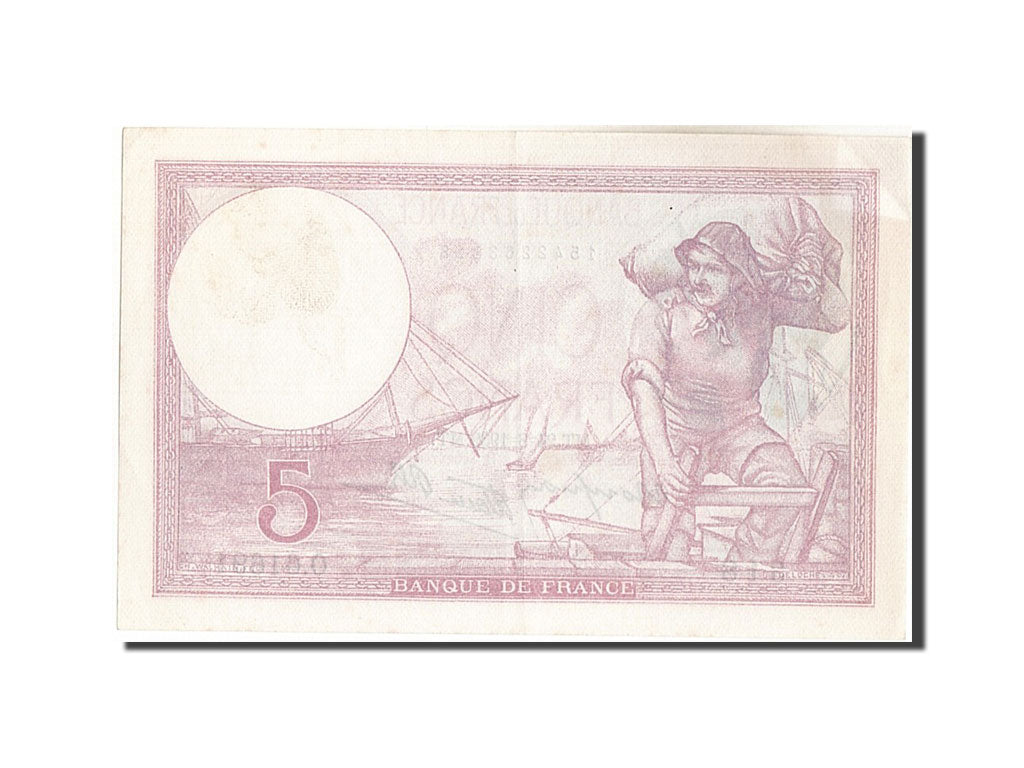 Banknote, France, 5 Francs, 5 F 1917-1940 ''Violet'', 1939, 1939-08-24