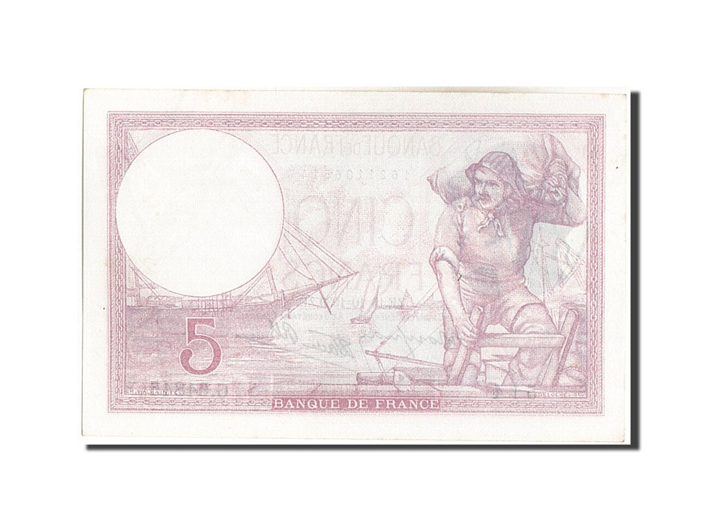Banknot, Francja, 5 Francs, Violet, 1939, 1939-10-19, UNC(63), Fayette:4.12
