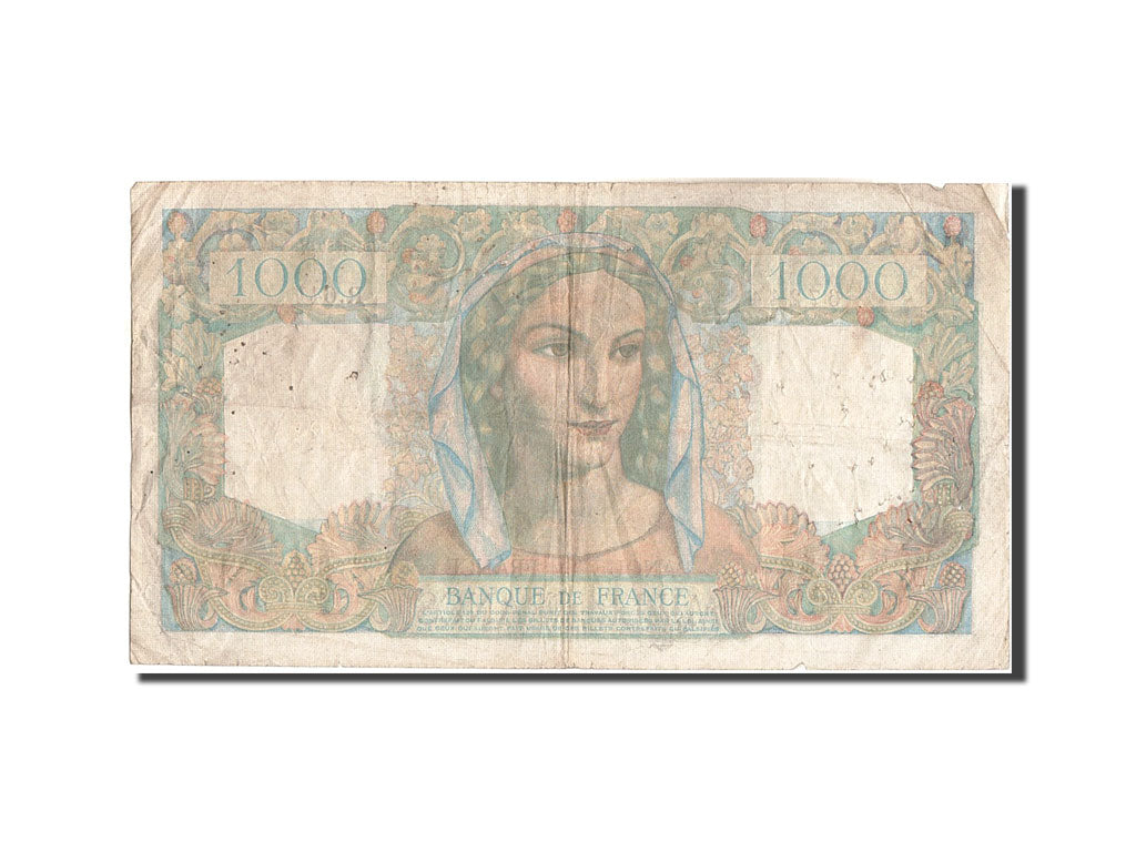 Banknote, France, 1000 Francs, 1 000 F 1945-1950 ''Minerve et Hercule'', 1950