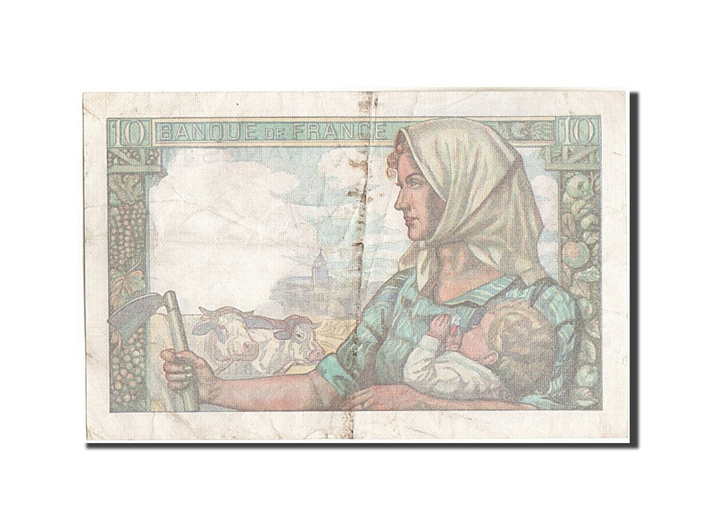 Biljet, Frankrijk, 10 Francs, 10 F 1941-1949 ''Mineur'', 1942, 1942-06-11, SUP