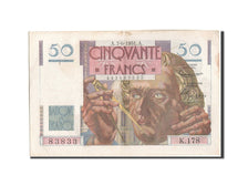 Banknote, France, 50 Francs, 50 F 1946-1951 ''Le Verrier'', 1951, 1951-06-07