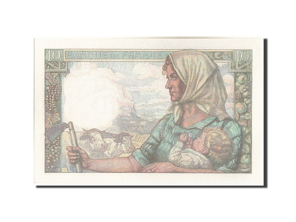 Billete, Francia, 10 Francs, 10 F 1941-1949 ''Mineur'', 1947, 1947-01-09, SC