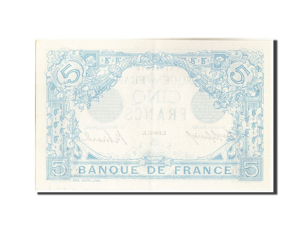 Billet, France, 5 Francs, 5 F 1912-1917 ''Bleu'', 1913, 1913-01-06, SPL