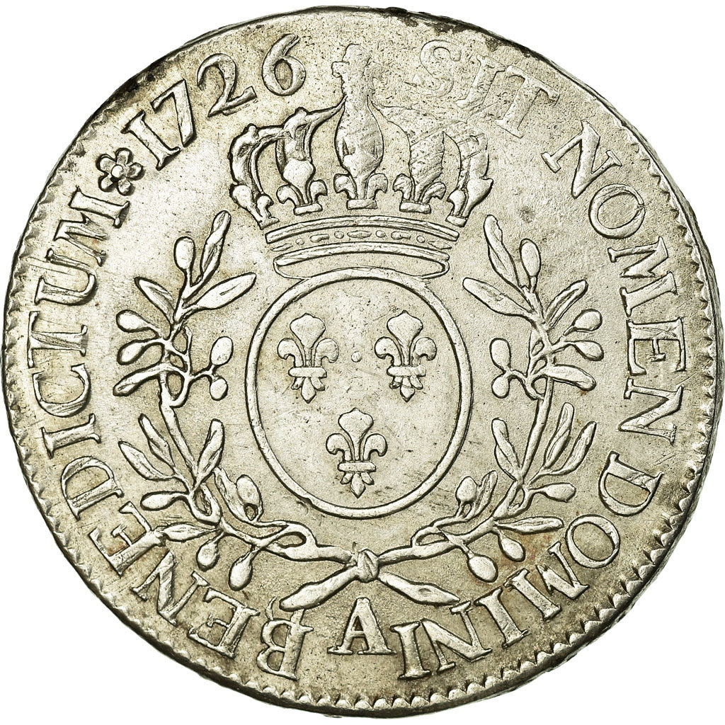 Coin, France, Louis XV, Écu aux branches d'olivier, Ecu, 1726, Paris