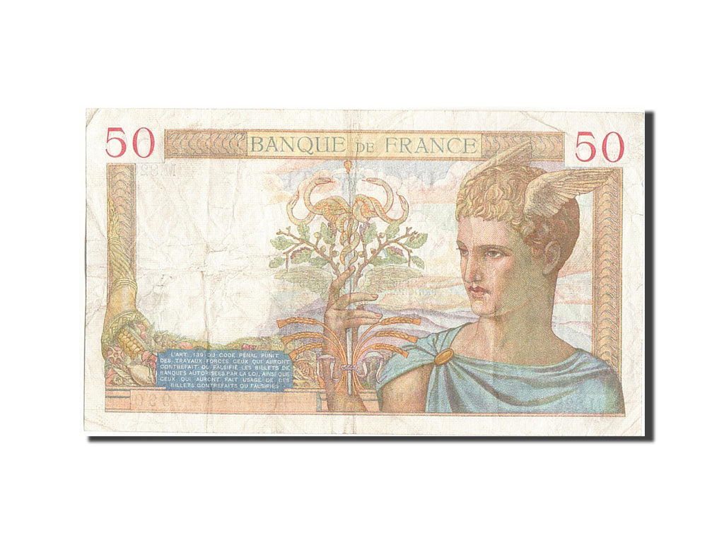 Banconote, Francia, 50 Francs, 50 F 1934-1940 ''Cérès'', 1935, 1935-02-28