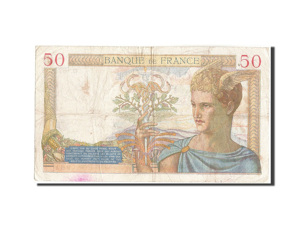 Banknote, France, 50 Francs, 50 F 1934-1940 ''Cérès'', 1935, 1935-04-25