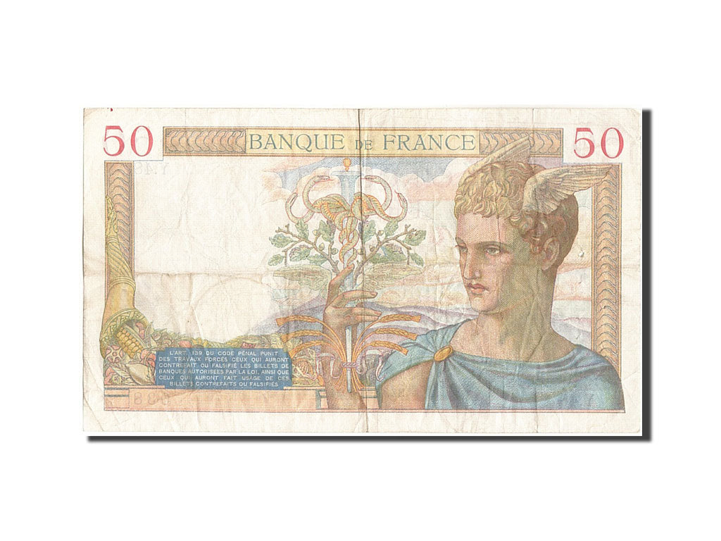 Banknote, France, 50 Francs, 50 F 1934-1940 ''Cérès'', 1934, 1934-11-15