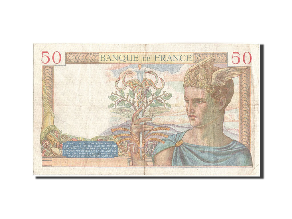 Banknote, France, 50 Francs, 50 F 1934-1940 ''Cérès'', 1934, 1934-11-15
