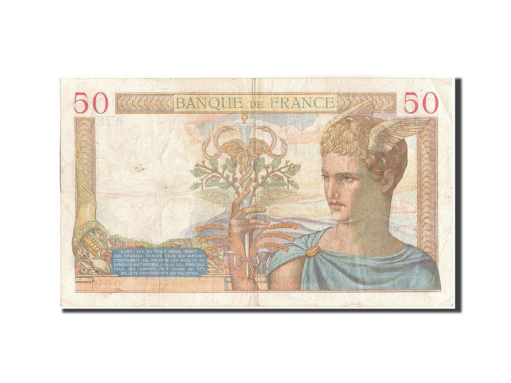Banconote, Francia, 50 Francs, 50 F 1934-1940 ''Cérès'', 1934, 1934-12-27