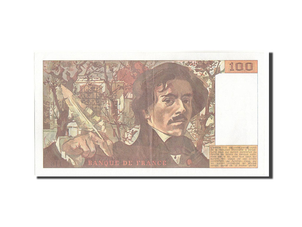 Banknote, France, 100 Francs, 100 F 1978-1995 ''Delacroix'', 1987, 1987
