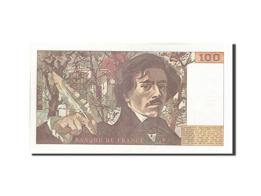 Banknote, France, 100 Francs, 100 F 1978-1995 ''Delacroix'', 1978, 1978