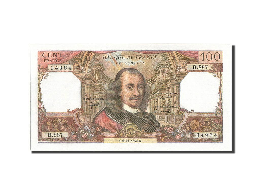 Banknote, France, 100 Francs, 100 F 1964-1979 ''Corneille'', 1975, 1975-11-06