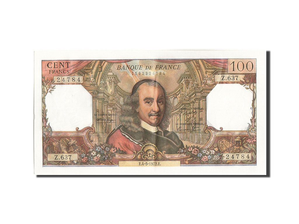 Billet, France, 100 Francs, 100 F 1964-1979 ''Corneille'', 1972, 1972-05-04