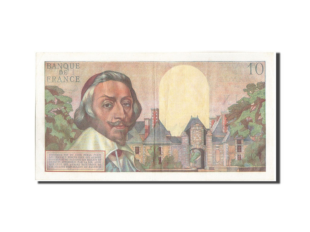 Banknote, France, 10 Nouveaux Francs, 10 NF 1959-1963 ''Richelieu'', 1959