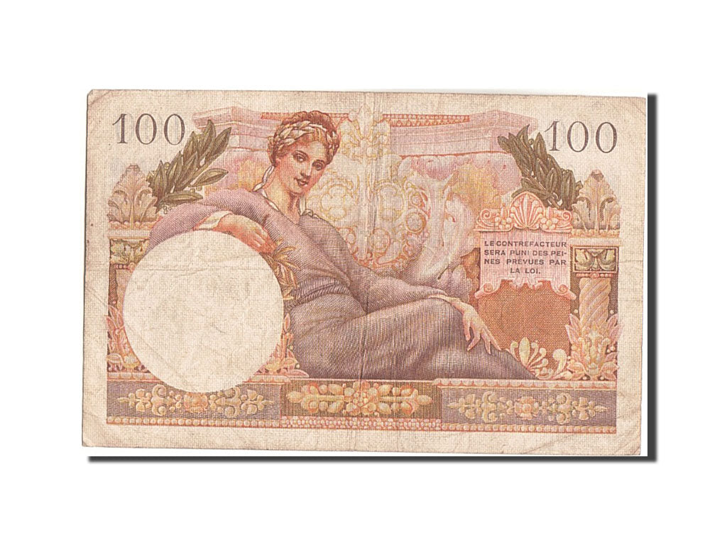 Frankreich, 100 Francs, 1955-1963 Treasury, 1955, P.1, S+, KM:M11a