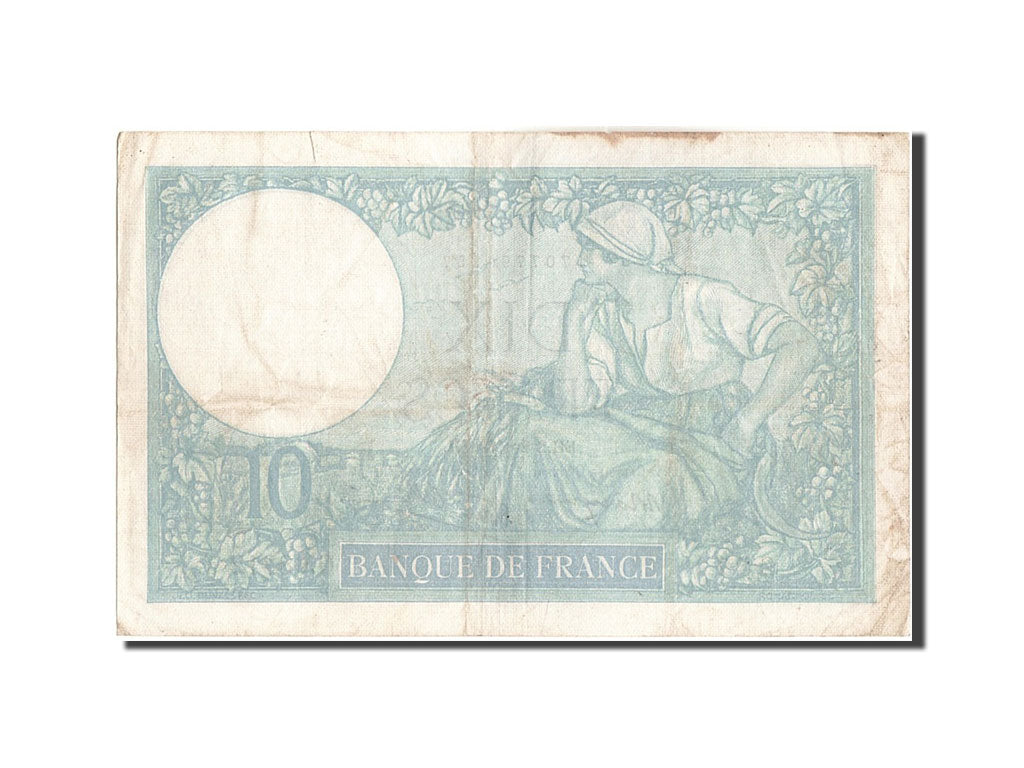 Banknot, Francja, 10 Francs, Minerve, 1939, 1939-02-02, EF(40-45), Fayette:7.1