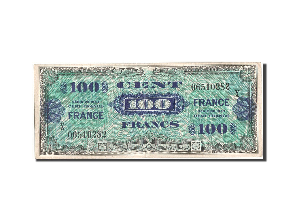 Biljet, Frankrijk, 100 Francs, 1945 Verso France, 1945, Undated (1945), TTB