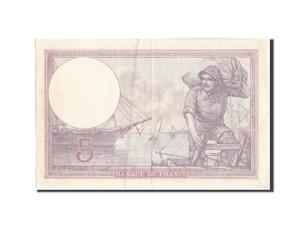 Banconote, Francia, 5 Francs, 5 F 1917-1940 ''Violet'', 1921, 1921-04-07, BB