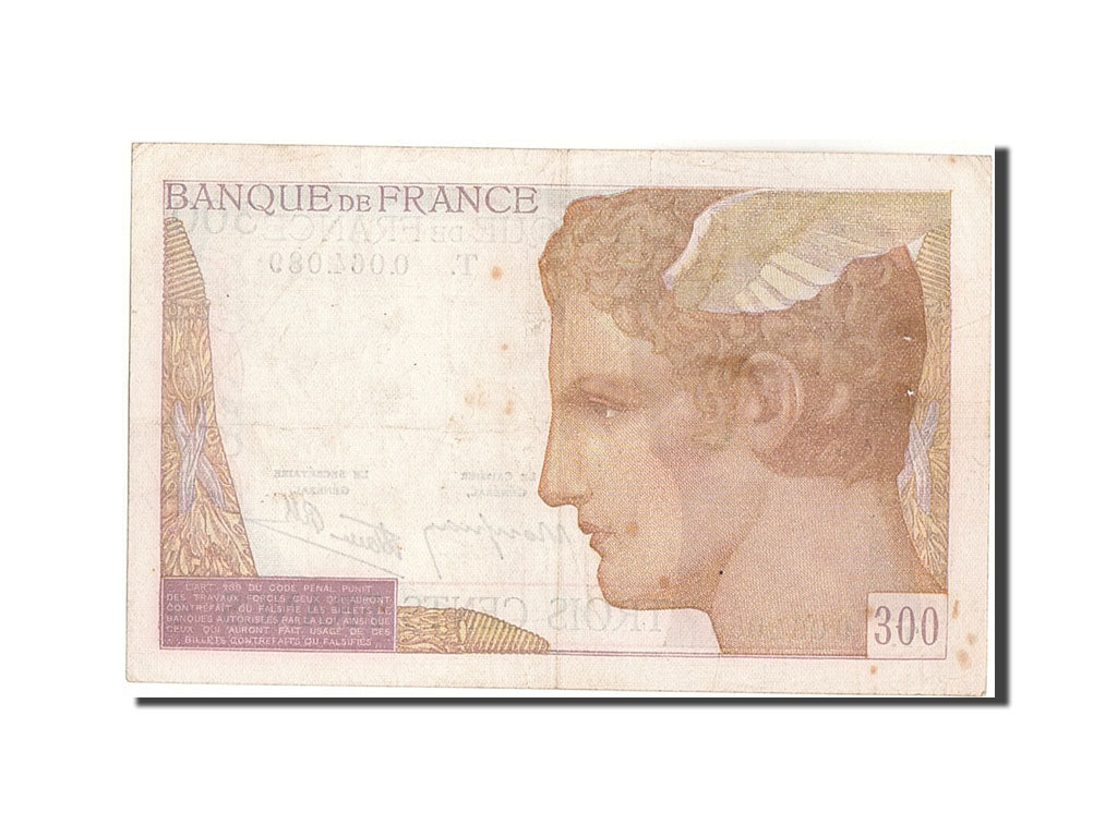 Banconote, Francia, 300 Francs, 300 F 1938-1939, 1938, 1938-11-24, BB