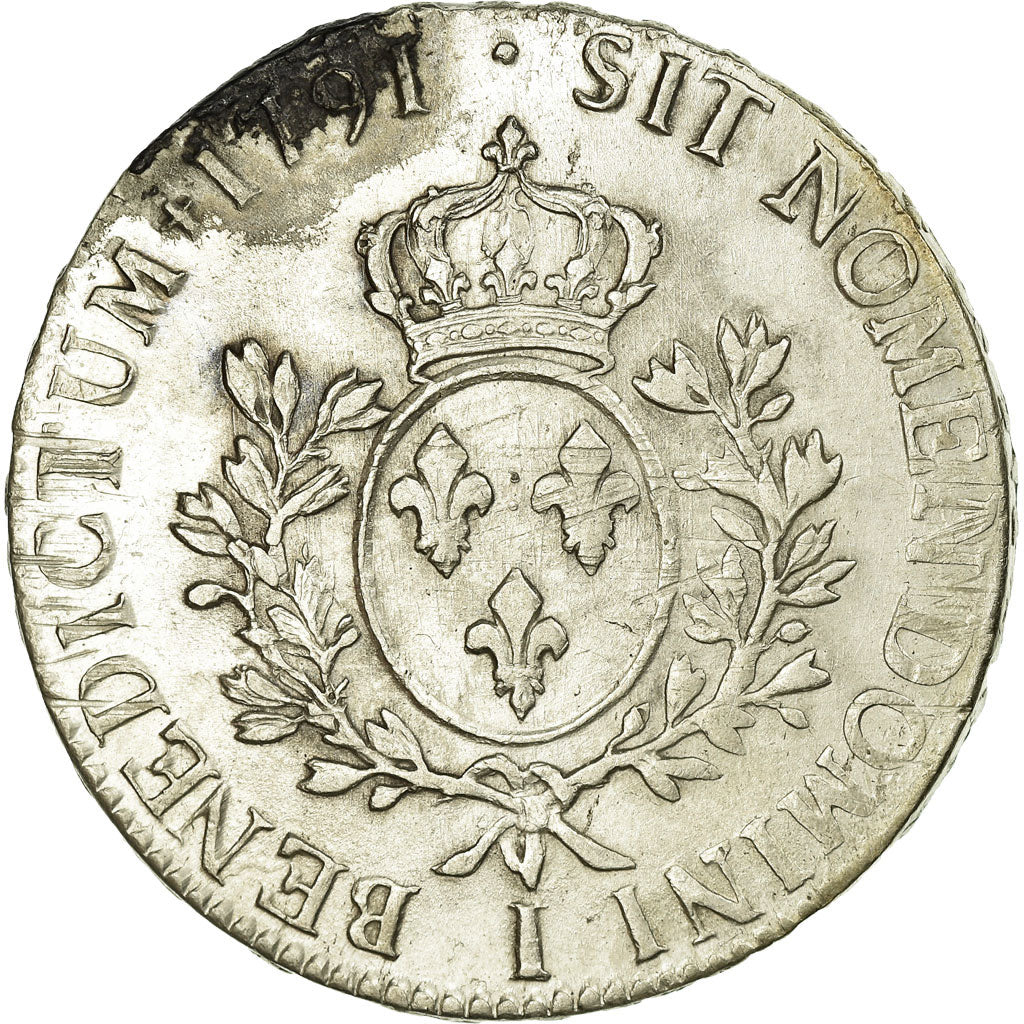 Monnaie, France, Louis XVI, Écu aux branches d'olivier, Ecu, 1791, Limoges