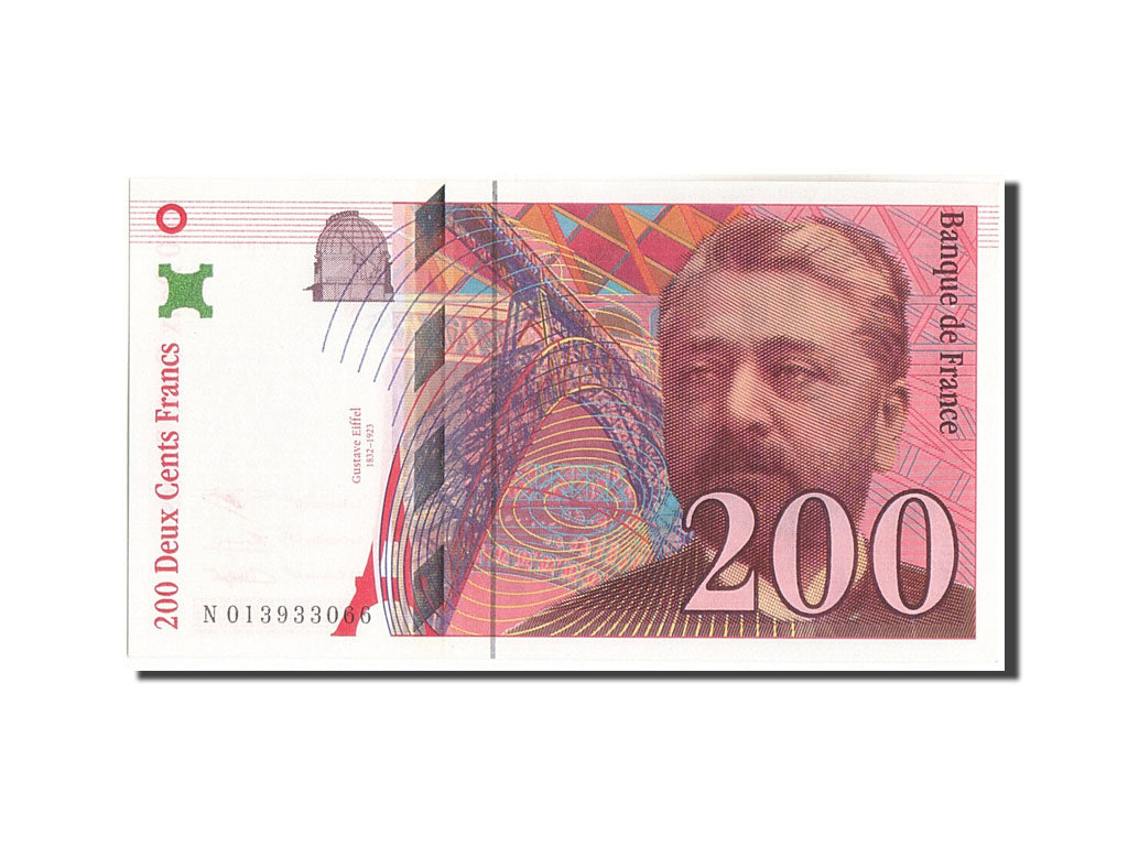 Banknote, France, 200 Francs, 200 F 1995-1999 ''Eiffel'', 1996, 1996