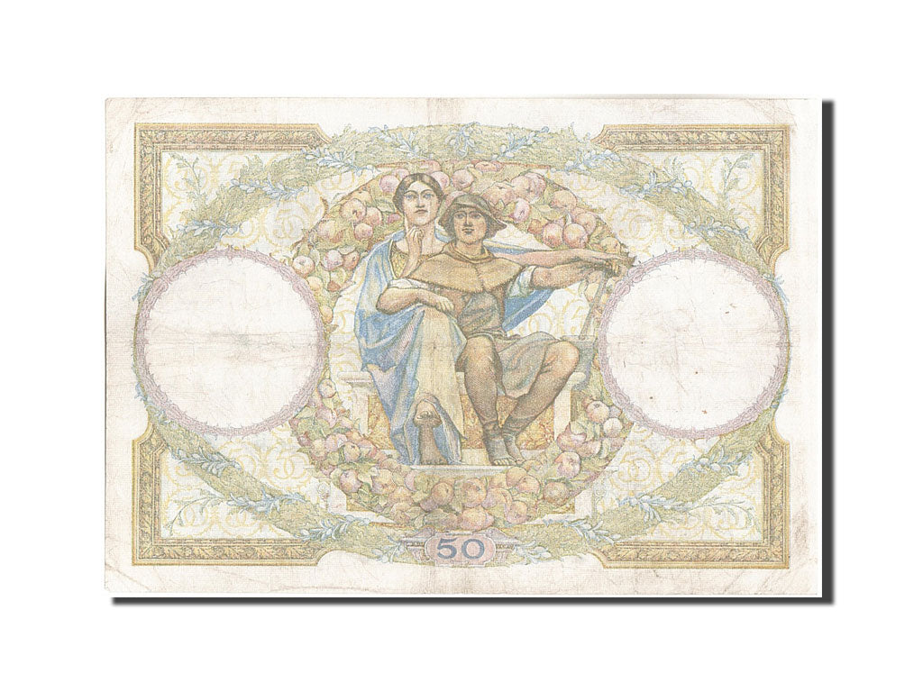 Banknot, Francja, 50 Francs, Luc Olivier Merson, 1933, 1933-07-27, EF(40-45)