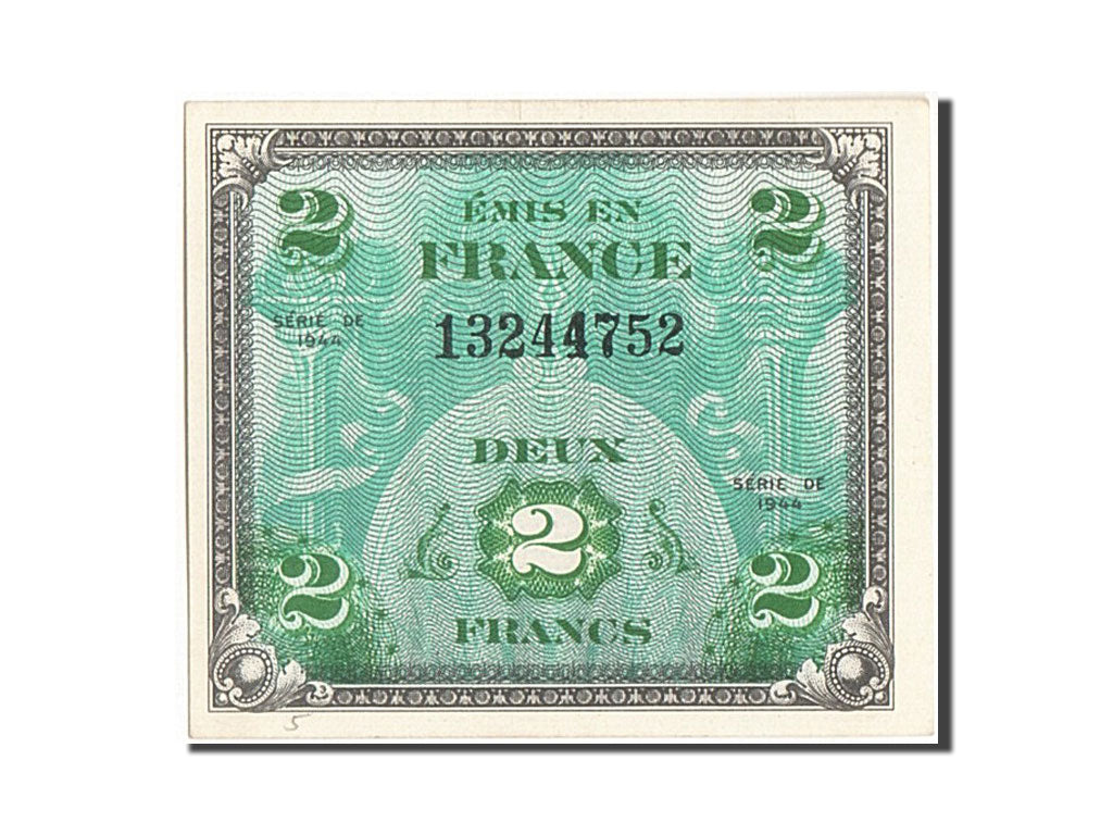 Banknote, France, 2 Francs, 1944 Flag/France, 1944, 1944, UNC(65-70)