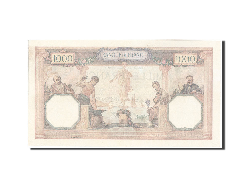 Banknote, France, 1000 Francs, 1 000 F 1927-1940 ''Cérès et Mercure'', 1932
