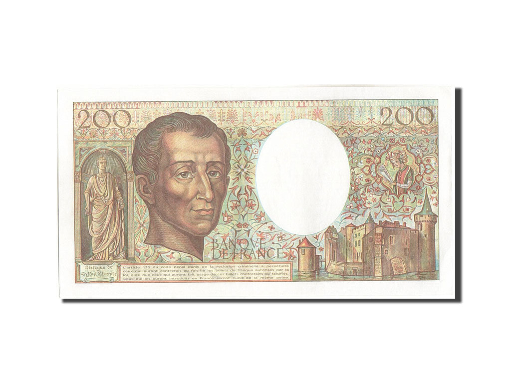 Banknote, France, 200 Francs, 200 F 1981-1994 ''Montesquieu'', 1986, 1986