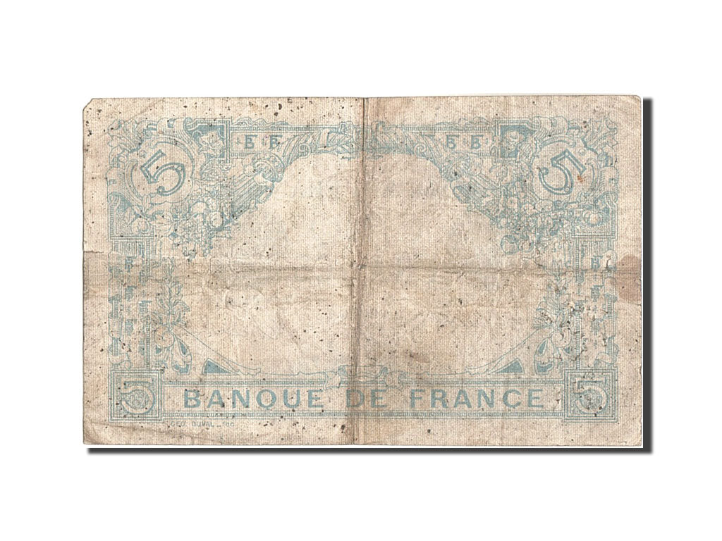 Geldschein, Frankreich, 5 Francs, 5 F 1912-1917 ''Bleu'', 1916, 1916-10-10, S