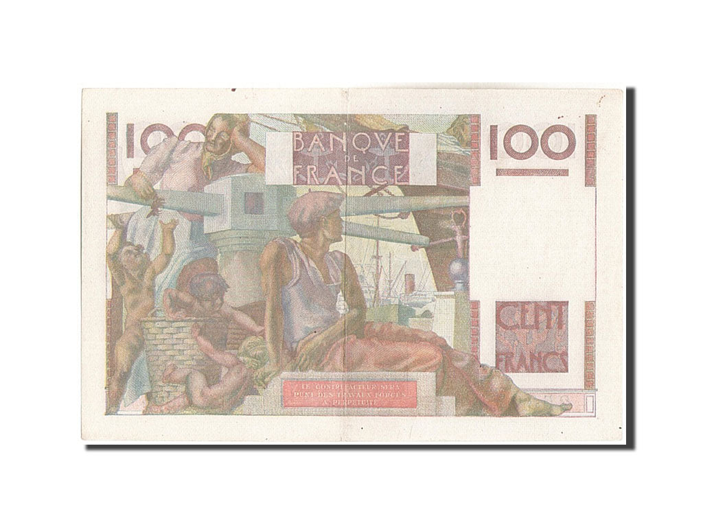 Banknote, France, 100 Francs, 100 F 1945-1954 ''Jeune Paysan'', 1950