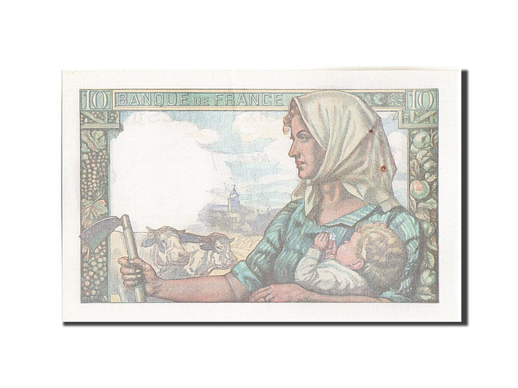 Biljet, Frankrijk, 10 Francs, 10 F 1941-1949 ''Mineur'', 1942, 1942-11-19, SPL