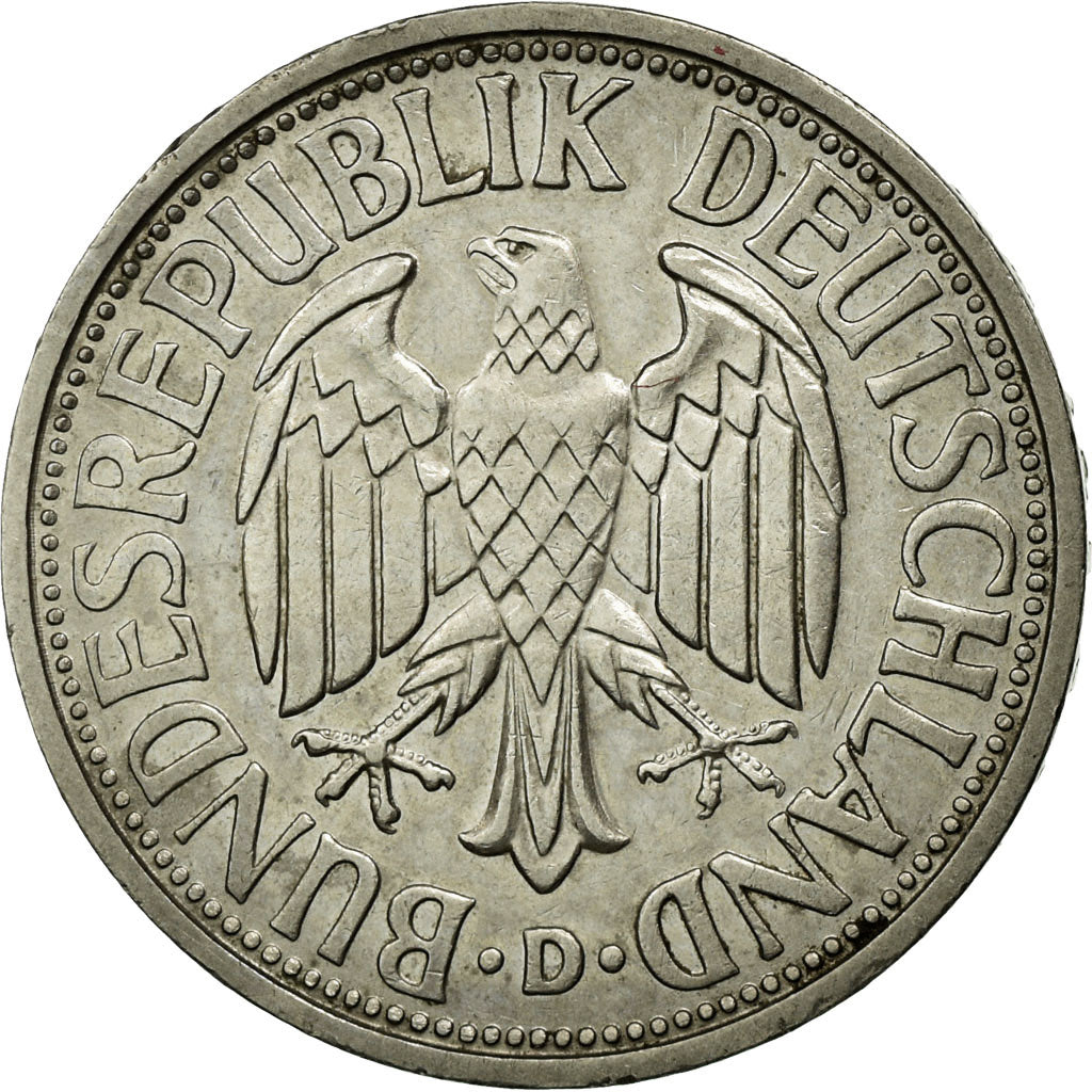 Coin, GERMANY - FEDERAL REPUBLIC, 2 Mark, 1951, Munich, EF(40-45), Copper-nickel