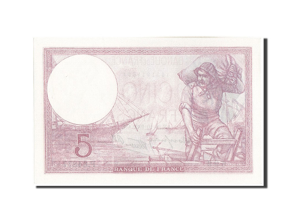 Banknote, France, 5 Francs, 5 F 1917-1940 ''Violet'', 1939, 1939-10-26, UNC(63)