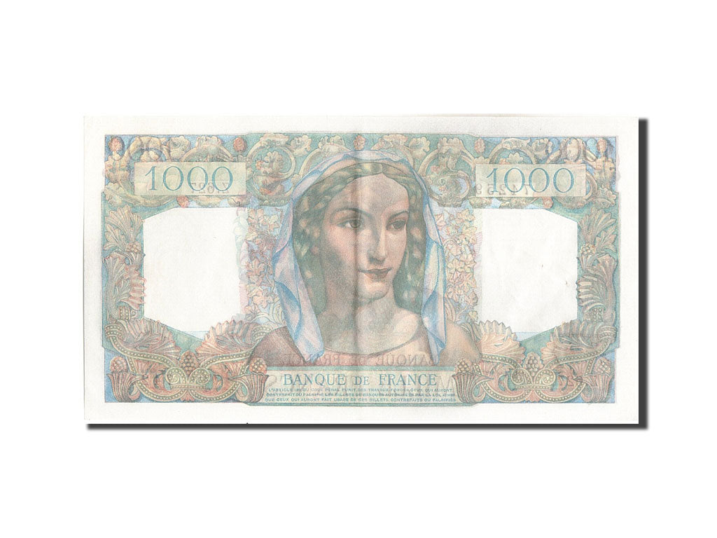 Banconote, Francia, 1000 Francs, 1 000 F 1945-1950 ''Minerve et Hercule'', 1949